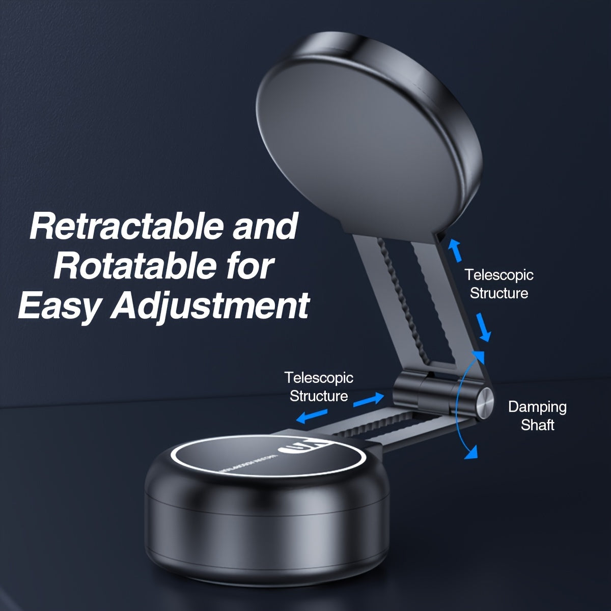 Car Mobile Phone Accessories, Car Mobile Phone Holder Base, Extendable, Electric Vacuum Suction Mobile Phone Holder, with Powerful Magnetic Suction Function, Free Magnetic Suction Accessories, Extended Connecting Rod, Automat