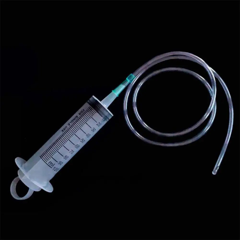 100/300/550ml Large Capacity Syringes Oil Pump With 1m Hose Pet Feeding Measuring Pump Hydroponics Nutrient Big Syringe - shift - knoobs