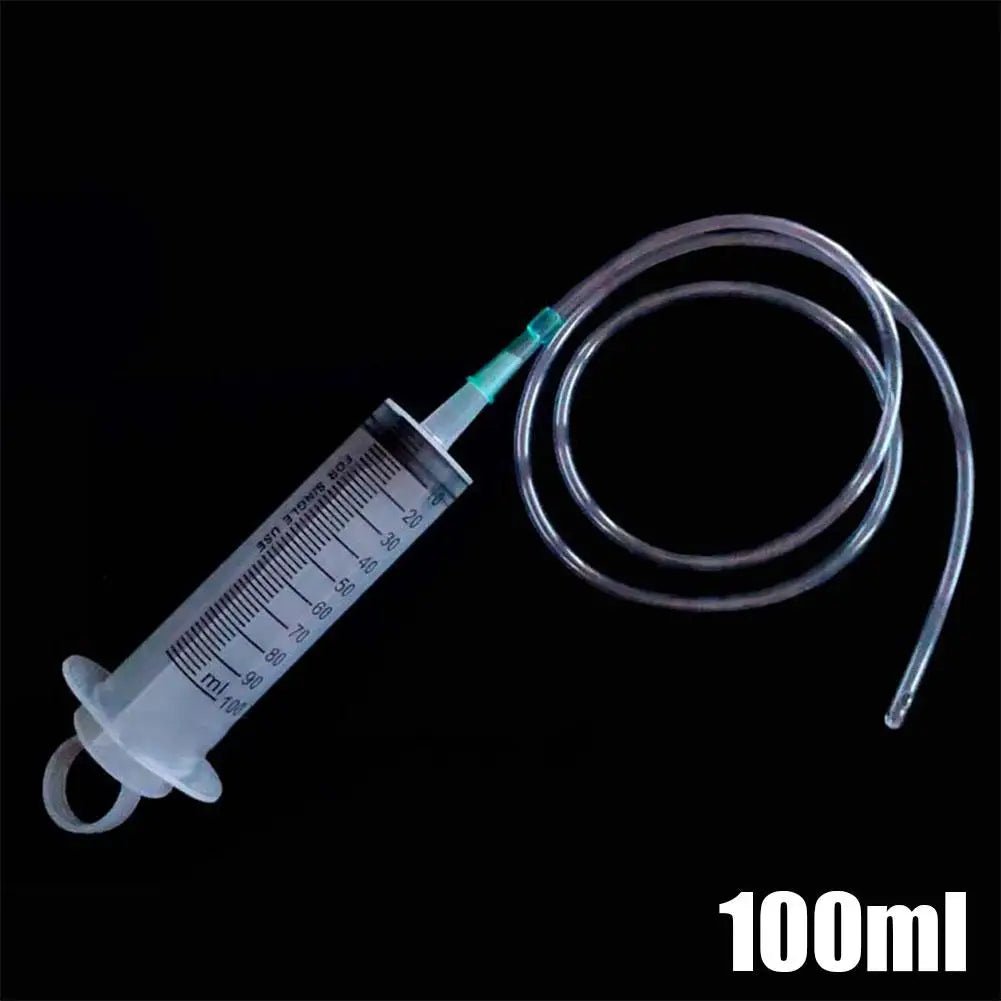 100/300/550ml Large Capacity Syringes Oil Pump With 1m Hose Pet Feeding Measuring Pump Hydroponics Nutrient Big Syringe - shift - knoobs