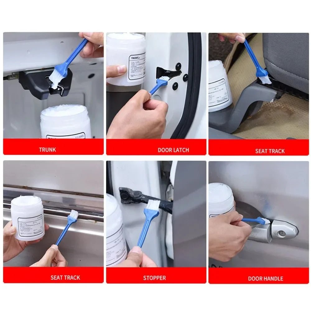 100g Car Sunroof Track Lubricating Grease Door Abnormal Noise Antirust Oil White Mechanical Maintenance Gear Bearing Oil Grease - shift - knoobs