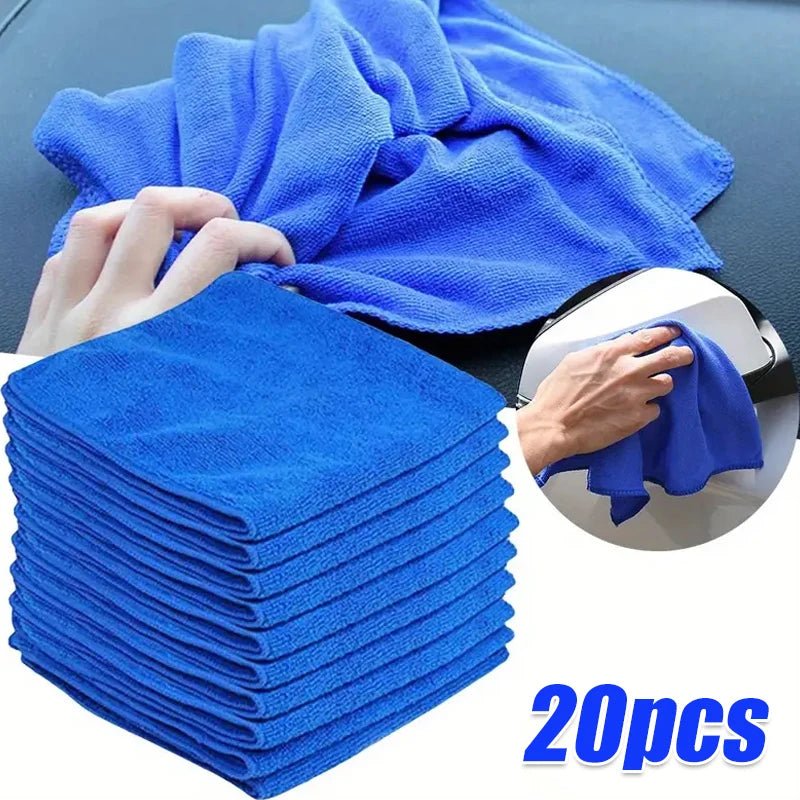 10Pcs Microfiber Towels Car Wash Drying Cloth Towel Household Cleaning Cloths Auto Detailing Polishing Cloth Home Clean Tools - shift - knoobs
