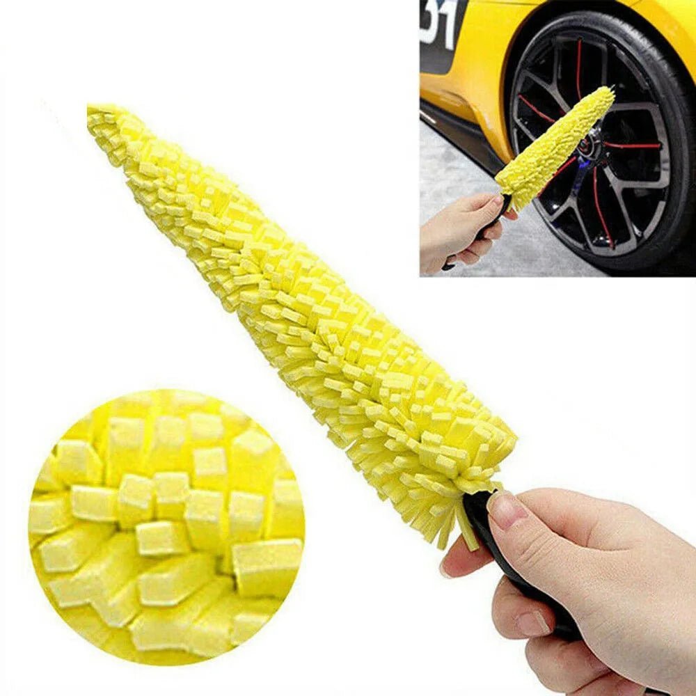 1pcs Effortlessly Clean Your Car Wheels with this Tire Rim Cleaning Tool - shift - knoobs
