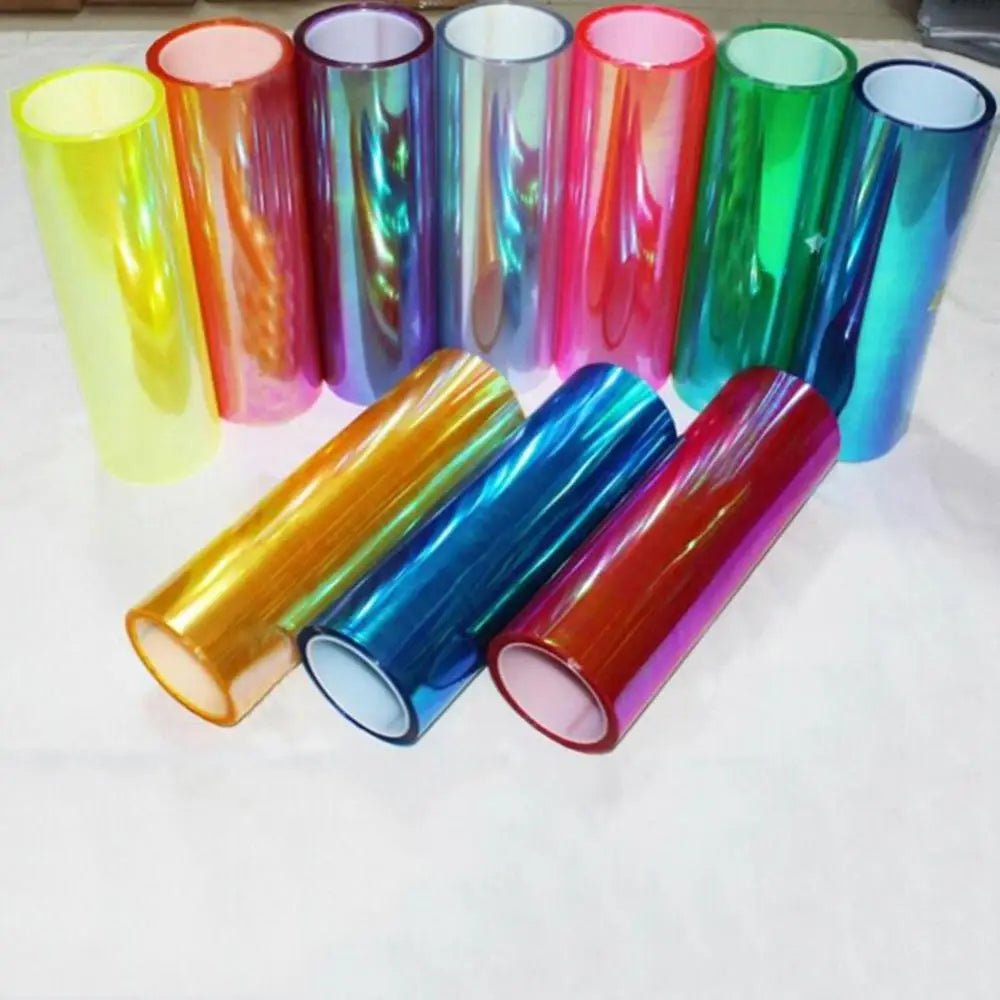 2024 New Shiny Car Light Headlight Taillight Tint Vinyl Film Sticker Sheet Fog Light Rear Lamp Matt Smoke Film 30x60cm - shift - knoobs