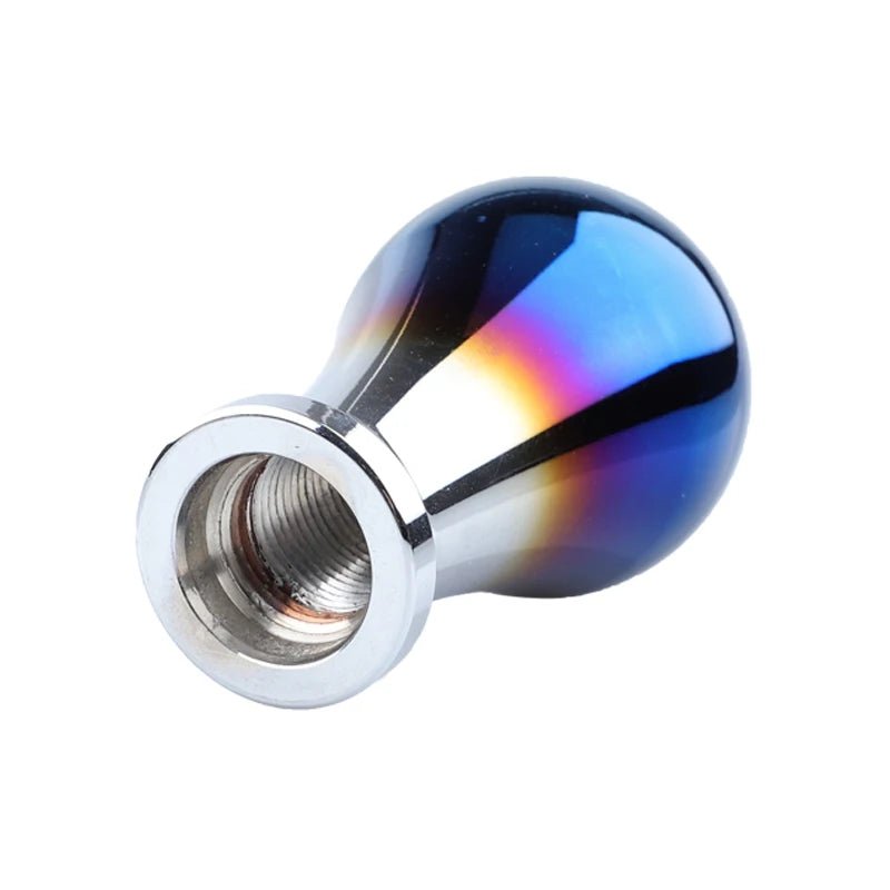3 universal fashion baked blue burn titanium aluminum sports racing interior accessories Shift knob shift lever head rod - shift - knoobs