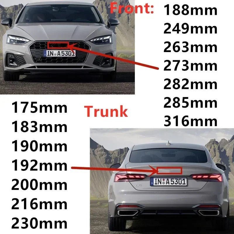 4 Ring ABS Car Hood Front Bonnet Grill Rear Trunk Emblem Logo Badge Sticker Decal For Audi A3 A4 A5 A6 A7 Q2 Q3 Q5 Q8 TT - shift - knoobs