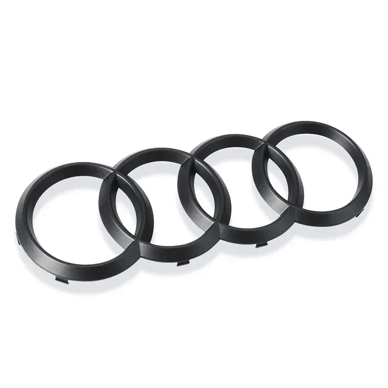 4 Ring ABS Car Hood Front Bonnet Grill Rear Trunk Emblem Logo Badge Sticker Decal For Audi A3 A4 A5 A6 A7 Q2 Q3 Q5 Q8 TT - shift - knoobs