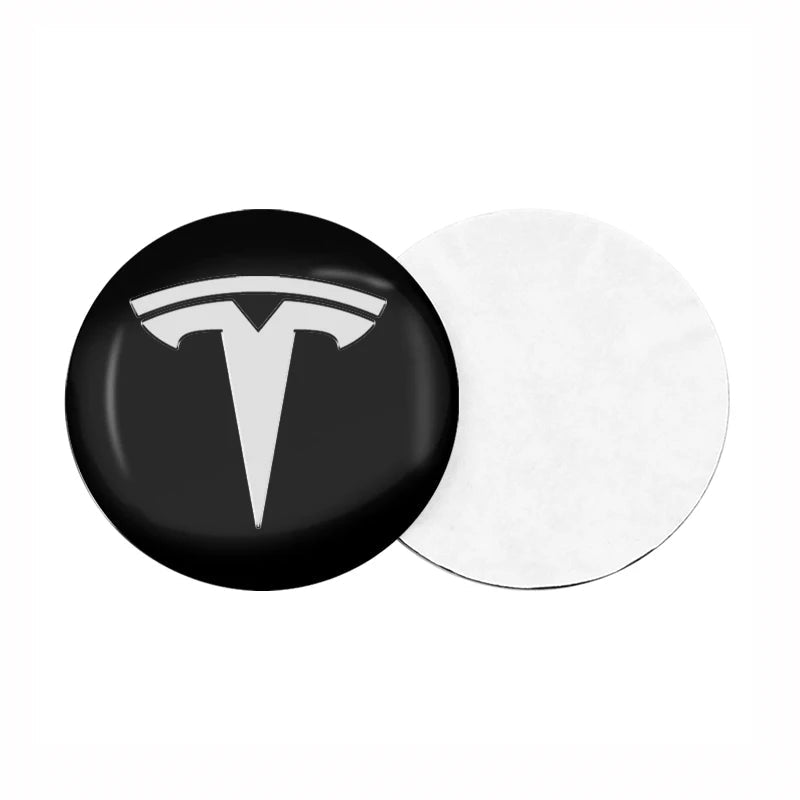 4Pcs 56mm Car Wheel Hub Center Cap Emblem Badge Stickers for Tesla Model 3 Model S X Y Roadster 2018 2019 2020 2021 Car Styling - shift - knoobs