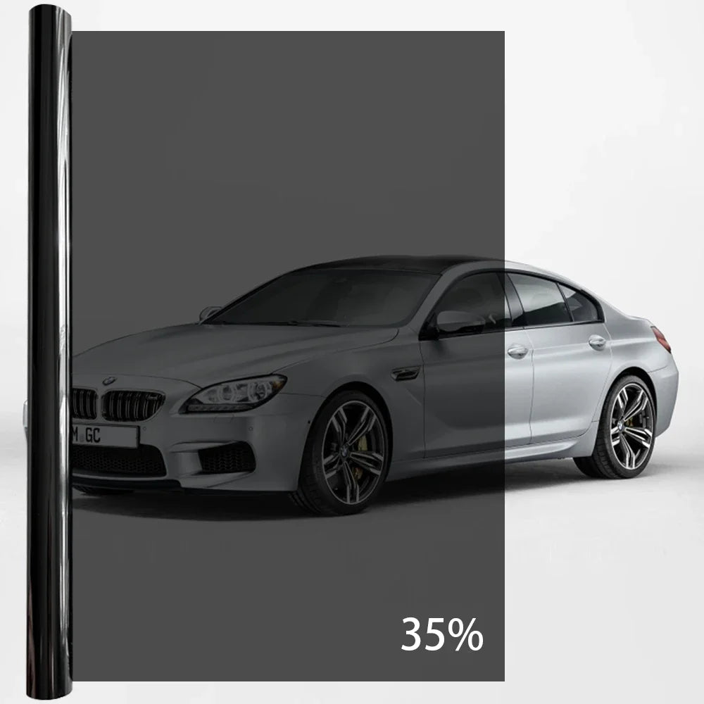 50cmx3/6m Car Window Privacy Tint Film Auto Vinyl Anti Look Glass Sticker Foils Ceramic Summer Solar UV Protector Mirror Films - shift - knoobs