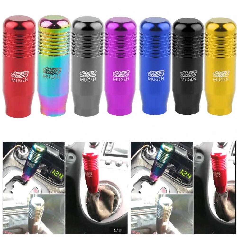 8.5cm Universal Car Aluminum Manual Gear Shift Knob Mugen Gear Shift Knob Stick Gear Shifter Gear Head Knob - shift - knoobs