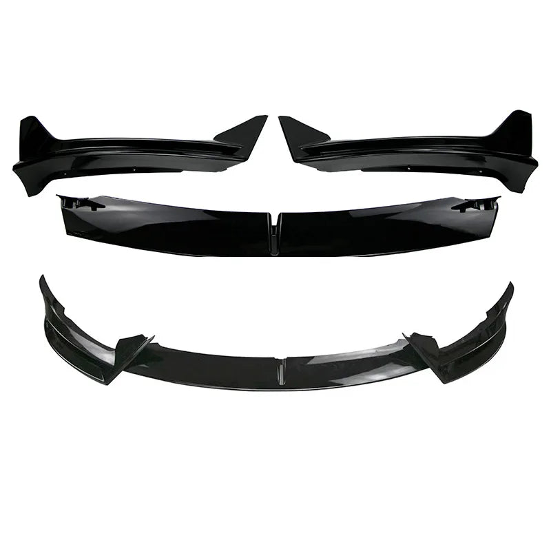 For Tesla Model 3 Y 2017-2023 Front Lip AD Body Kit Glossy Black Sport Bumper Spoiler Model 3 Model Y Auto Accessories