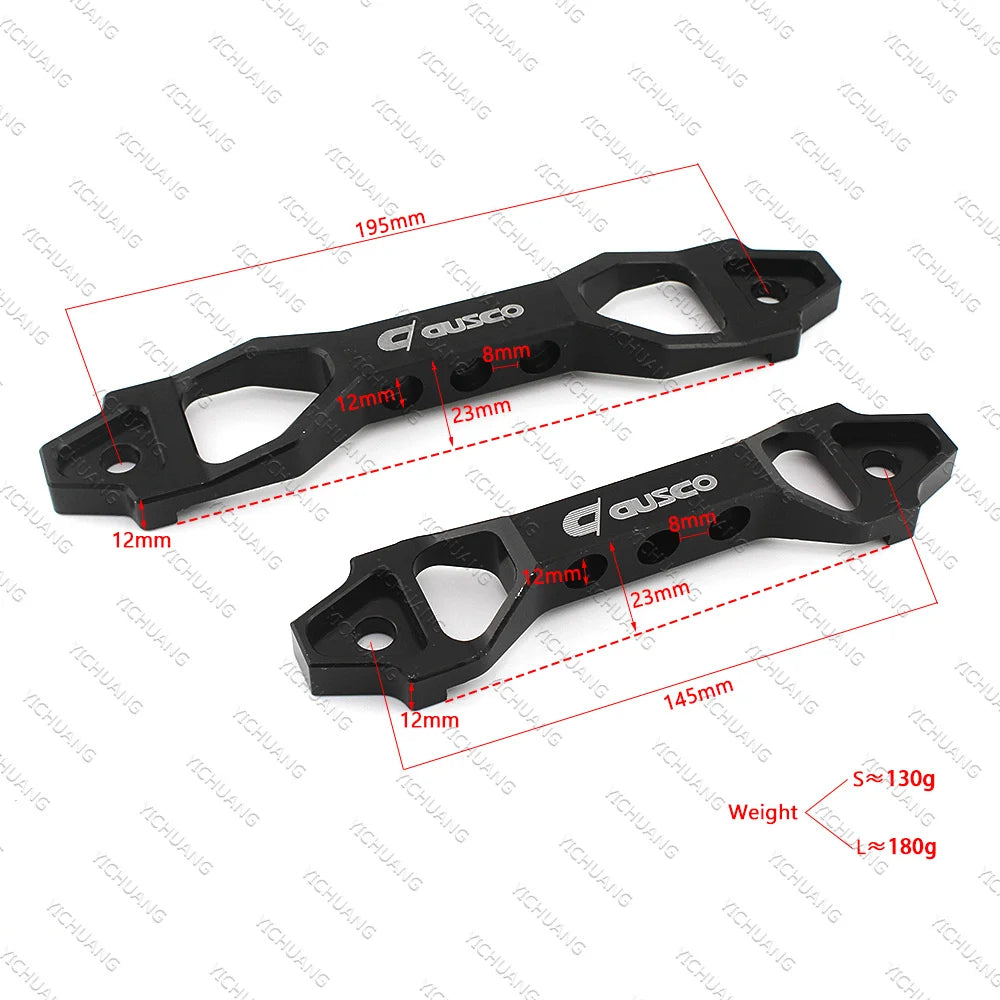 CAUSCO Car Racing Battery Tie Down Universal Aluminum Battery Fasten Bracket Holder 14cm 19cm