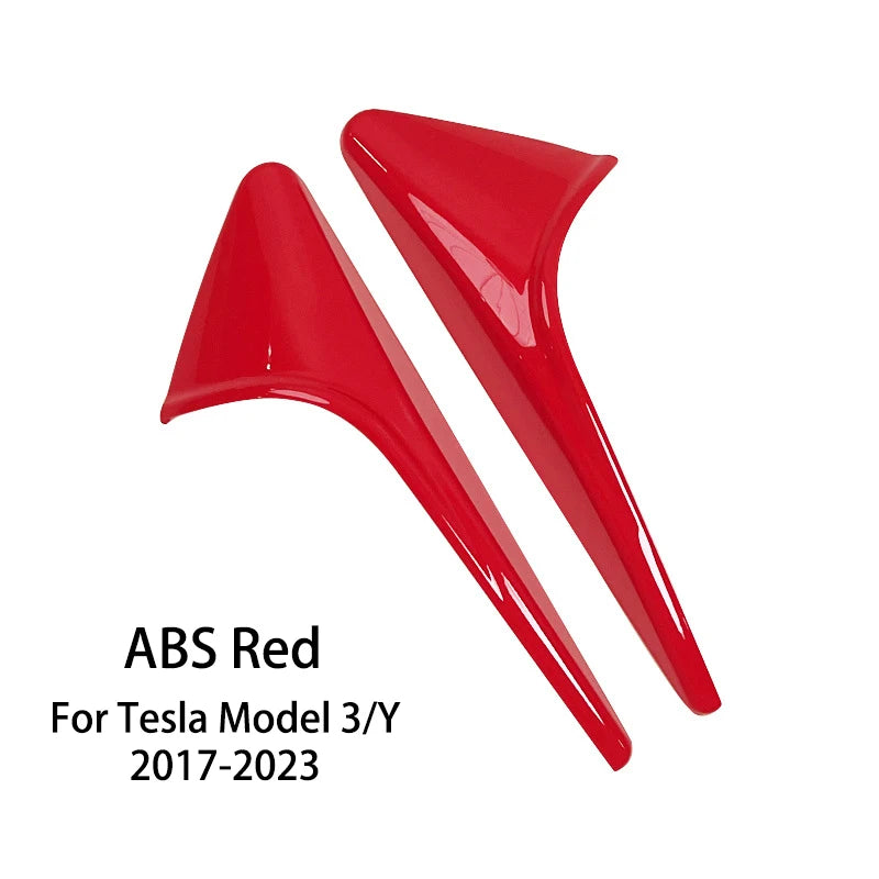 For Tesla Model 3/Y Side Camera Protection Cover Carbon Fiber Fender Trim Cover Car Modification Accessories Tesla 2017-2023