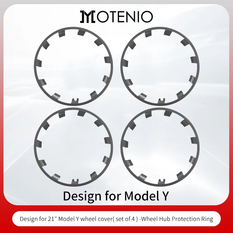 Model Y 2020-2024 Wheel Protector Design for Tesla Rim Protector 21 inch 4PCS Wheel Protector ABS Rim Protection Accessories