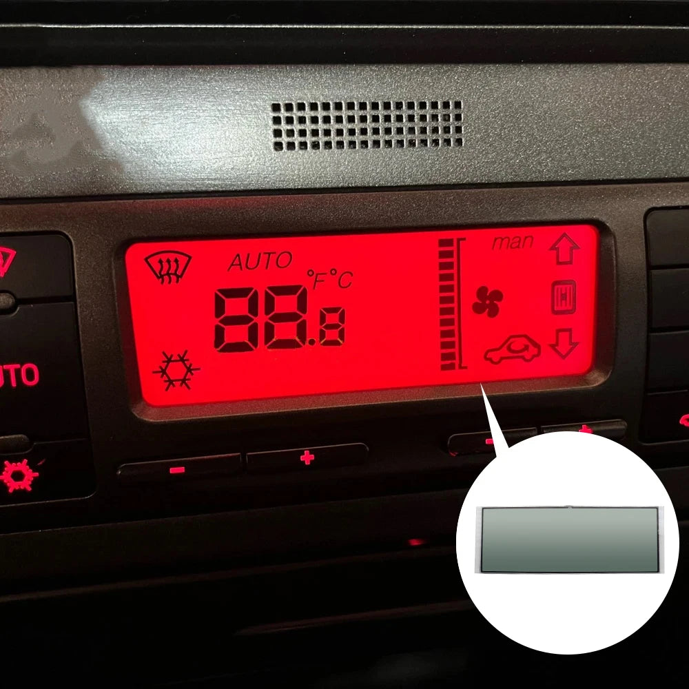 Auto Dashboard LCD Screen, LCD Display for Seat Leon Seat Toledo ACC Unit Display Climate Control Monitor Pixel Repairing