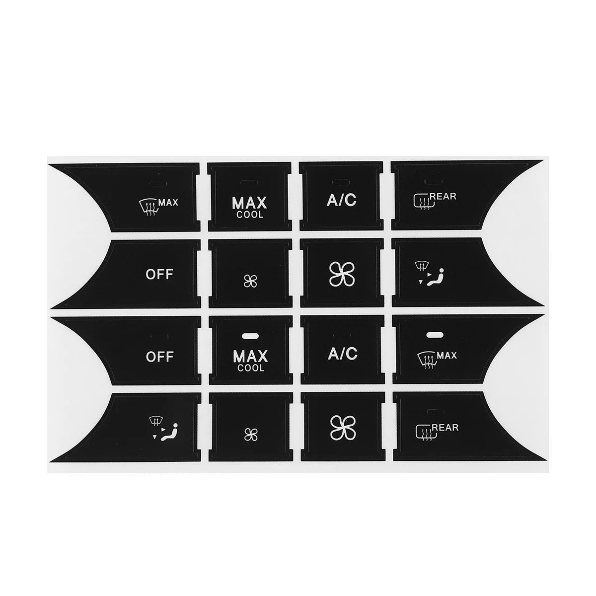 For Mercedes Benz GLK350 C Class CLS C218 SLK W172 W204 W212 W218 W207 W220 Black Car Button Repair Sticker Decals Stickers