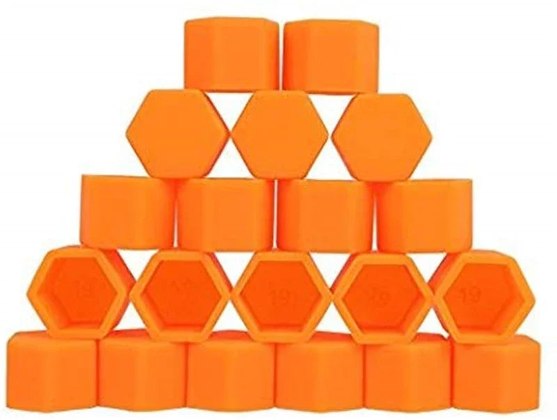 20Pcs Car Nut 15mm 17mm 19mm 21mm Silica Gel Wheel Nuts Screw Bolt Decorative Tire Wheel Tyre Screw Cap Car Wheel Nut Caps