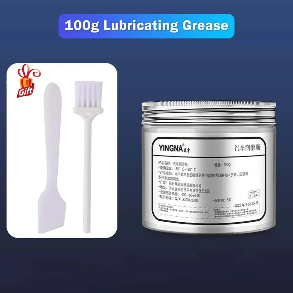 100g Car Sunroof Track Lubricating Grease Door Abnormal Noise Antirust Oil White Mechanical Maintenance Gear Bearing Oil Grease