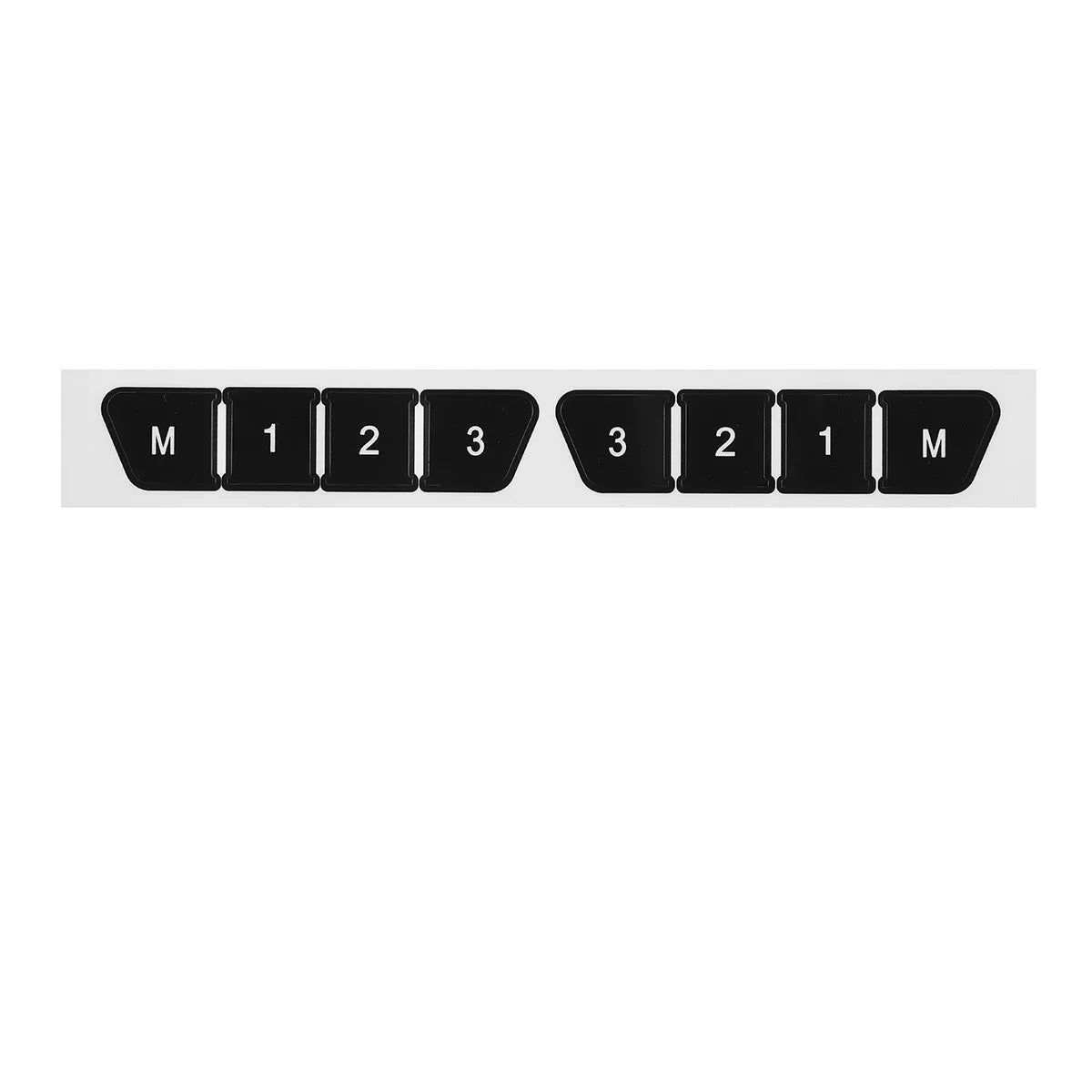 For Mercedes Benz GLK350 C Class CLS C218 SLK W172 W204 W212 W218 W207 W220 Black Car Button Repair Sticker Decals Stickers