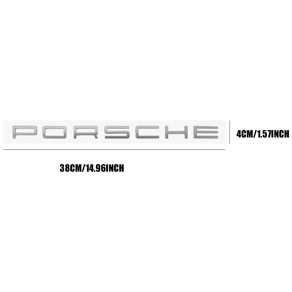 3D ABS Badge Car Porsche Emblem Sticker Decal Auto Trunk Stickers Accessories For Porsche Panamera 911 Carrera S Cayman Boxster