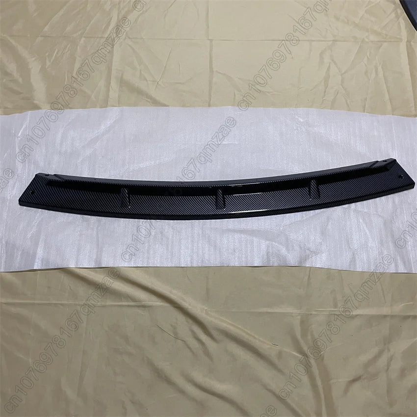 3Pcs Car Front Bumper Lip Spoiler Diffuser For Tesla Model Y 2020-2024 ABS Gloss Black Front Bumper Lip Protector Body Kits
