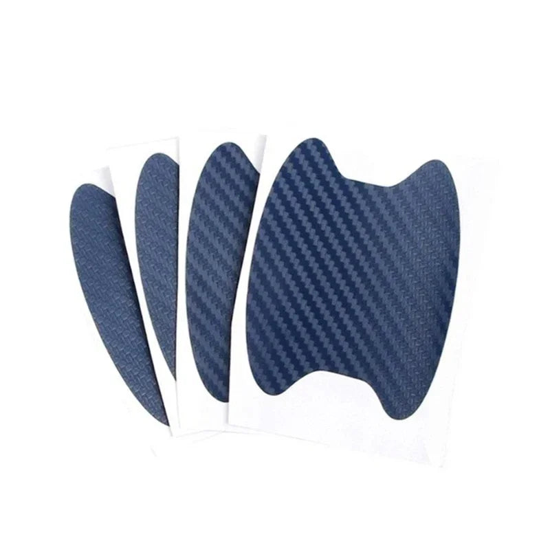 6Color 4Pcs Car Door Sticker Carbon Fiber Scratches Resistant Cover Auto Handle Protection Film Exterior Styling Accessories