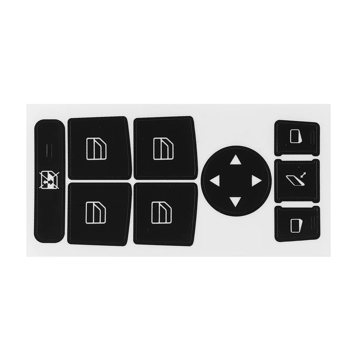 For Mercedes Benz GLK350 C Class CLS C218 SLK W172 W204 W212 W218 W207 W220 Black Car Button Repair Sticker Decals Stickers
