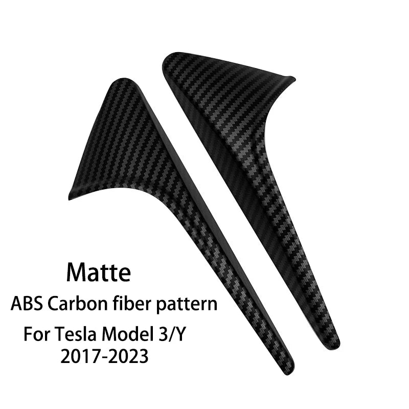 For Tesla Model 3/Y Side Camera Protection Cover Carbon Fiber Fender Trim Cover Car Modification Accessories Tesla 2017-2023