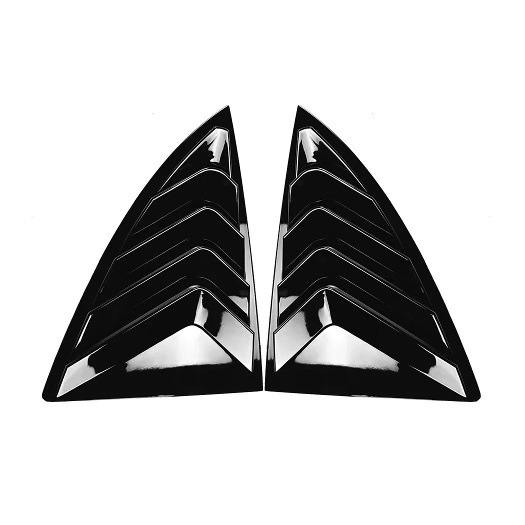 Car Rear Window Side Vent Shutter Louver Cover Trim Sticker Body Kit Spoiler For Tesla Model Y 2019 2020 2021 2022 2023 2024