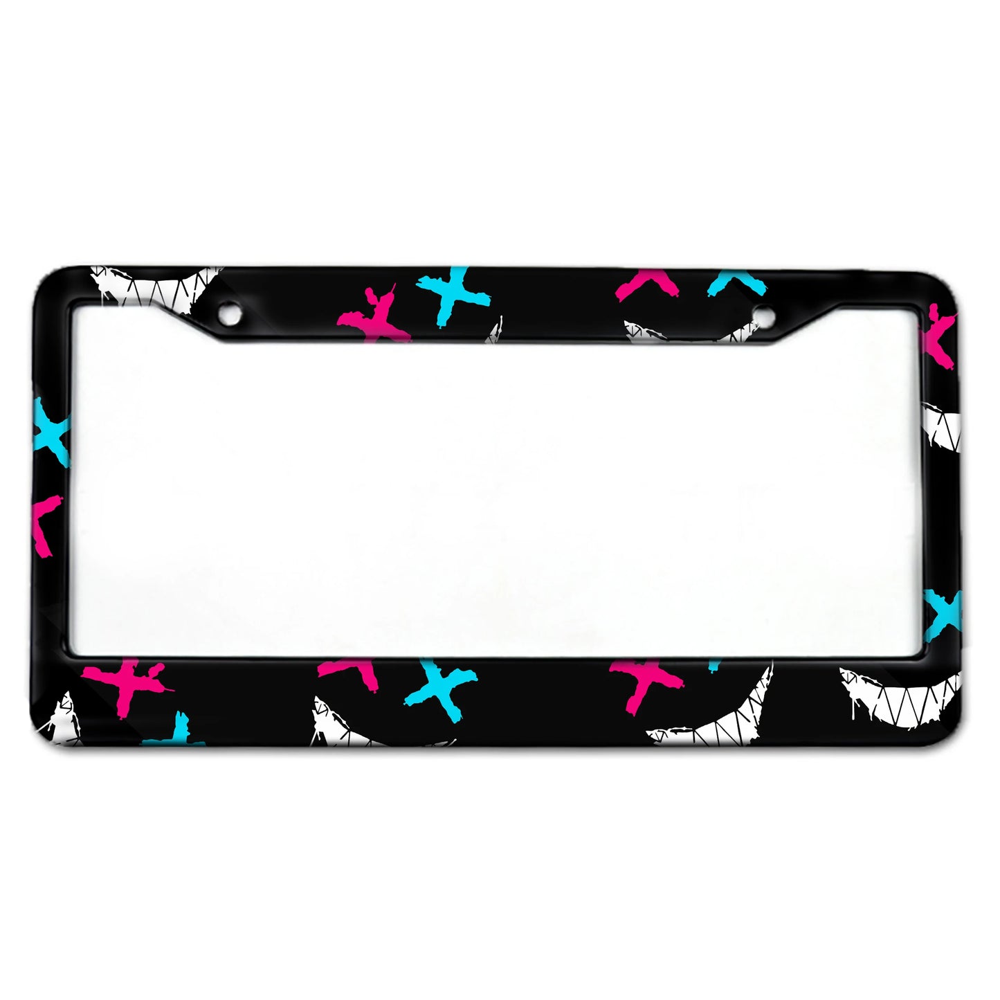 Game Series US Standard License Plate Frame US Canada Mexico License Plate Frame Aluminum Alloy License Plate Cover