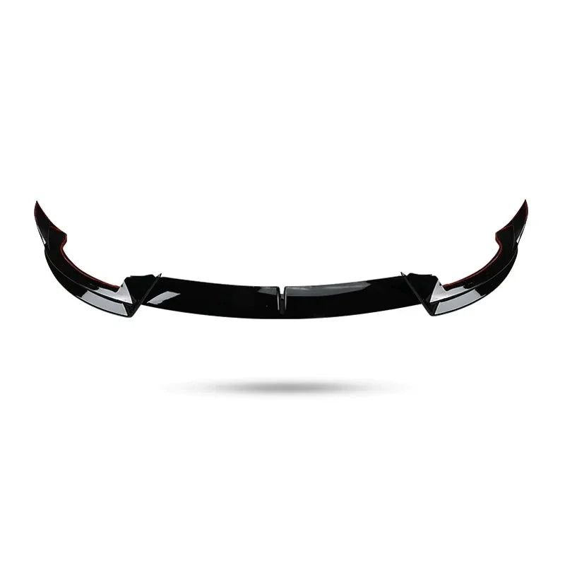 For Tesla Model 3/Y 2017-2023 3Pcs Front Bumper Lip Spoiler Splitter Diffuser Trim BodyKit Accessories Glossy Black Carbon Fiber