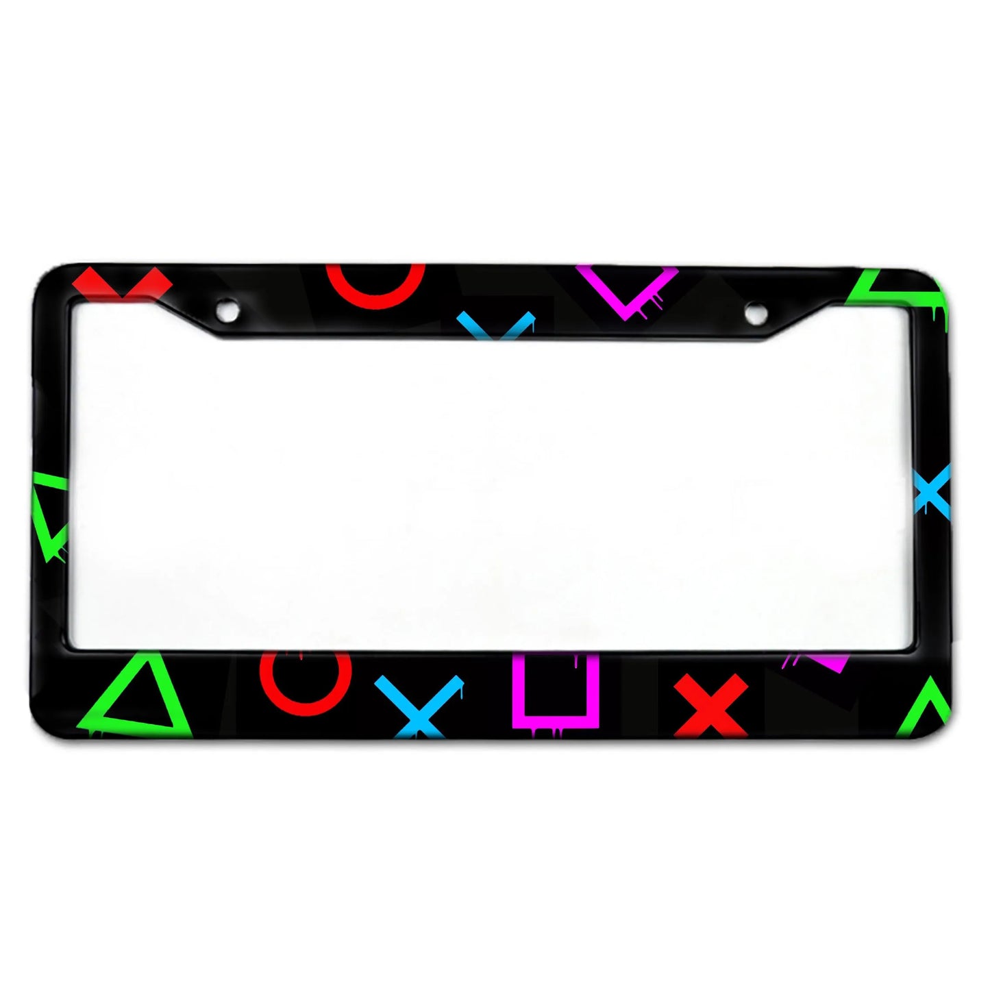 Game Series US Standard License Plate Frame US Canada Mexico License Plate Frame Aluminum Alloy License Plate Cover