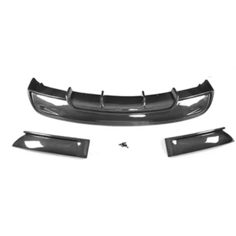 For Tesla Model S 2017 Carbon Fiber Back lip Car Bumper Diffuser Rear Splitters Spoiler Car Accessories body kit