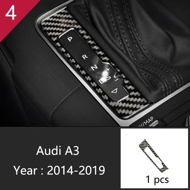 Car Styling Gear Shift Panel Decoration Sticker Trim for Audi A3 8V S3 2013 2014 2015 2016 2017 2018 2019 Interior Accessories