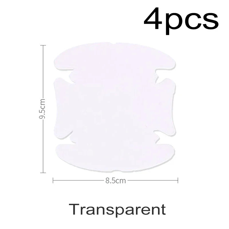 6Color 4Pcs Car Door Sticker Carbon Fiber Scratches Resistant Cover Auto Handle Protection Film Exterior Styling Accessories
