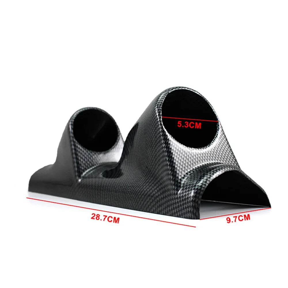 52mm 2inch Gauge Pod Triple Gauge A Pillar Pod Universal Gauge Pod Car Universal Carbon Fiber Triple Gauge A Pillar Pod Cluster