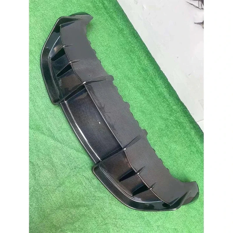 For Tesla Model Y AD style Carbon Fiber Car Rear Bumper Diffuser Rear Splitters Spoiler Back lip Car Accessories body kit