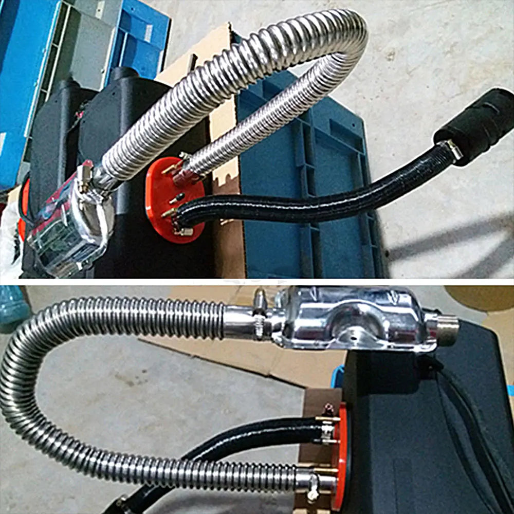 Exhaust pipe 120/150/200CM stainless steel flexible exhaust hose with 2pcs exhaust clamp car generator air diesel parking heater