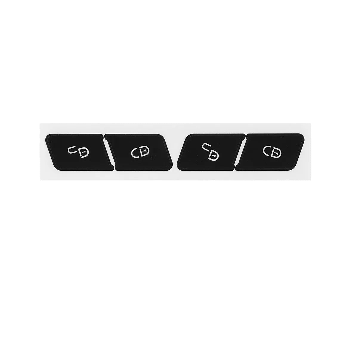 For Mercedes Benz GLK350 C Class CLS C218 SLK W172 W204 W212 W218 W207 W220 Black Car Button Repair Sticker Decals Stickers
