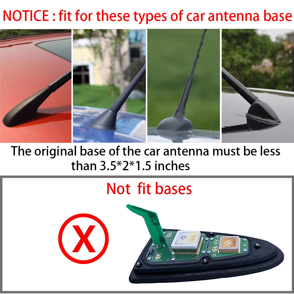 Car Roof Shark Fin Aerial Antenna Toppers Universal Auto Radio fm Antenna Signal Decorative For BMW/Honda/Toyota/VW/Kia/Nissan