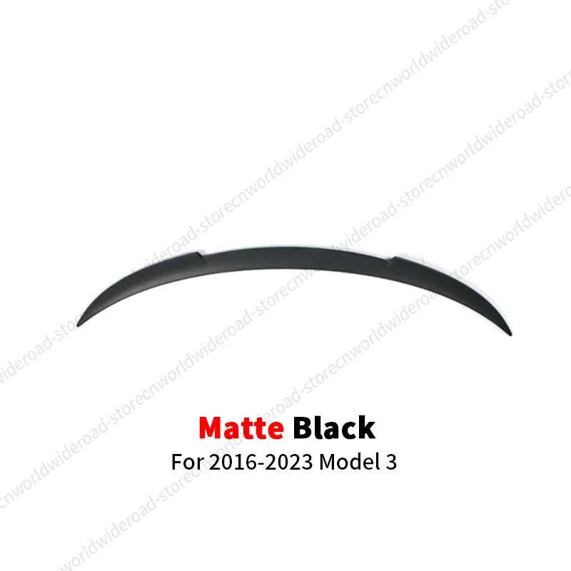 For Tesla Model Y 3 Highland Model 3 Spoiler Tail Wing Rear Trunk Lid Spoiler Wing Black and Carbon Fiber Pattern Body Kit