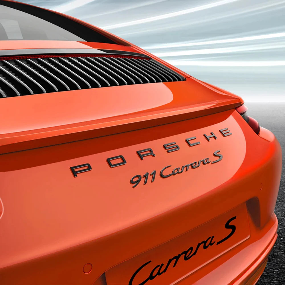 3D ABS Badge Car Porsche Emblem Sticker Decal Auto Trunk Stickers Accessories For Porsche Panamera 911 Carrera S Cayman Boxster