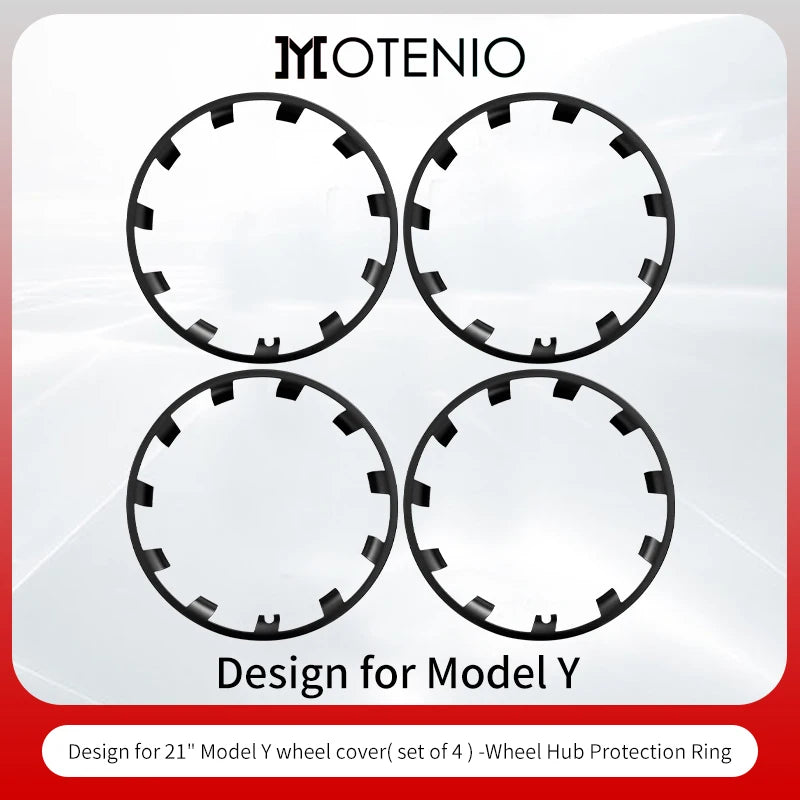 Model Y 2020-2024 Wheel Protector Design for Tesla Rim Protector 21 inch 4PCS Wheel Protector ABS Rim Protection Accessories
