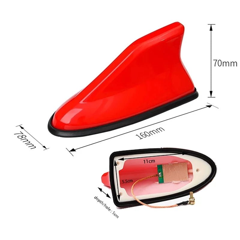 Car Roof Shark Fin Aerial Antenna Toppers Universal Auto Radio fm Antenna Signal Decorative For BMW/Honda/Toyota/VW/Kia/Nissan