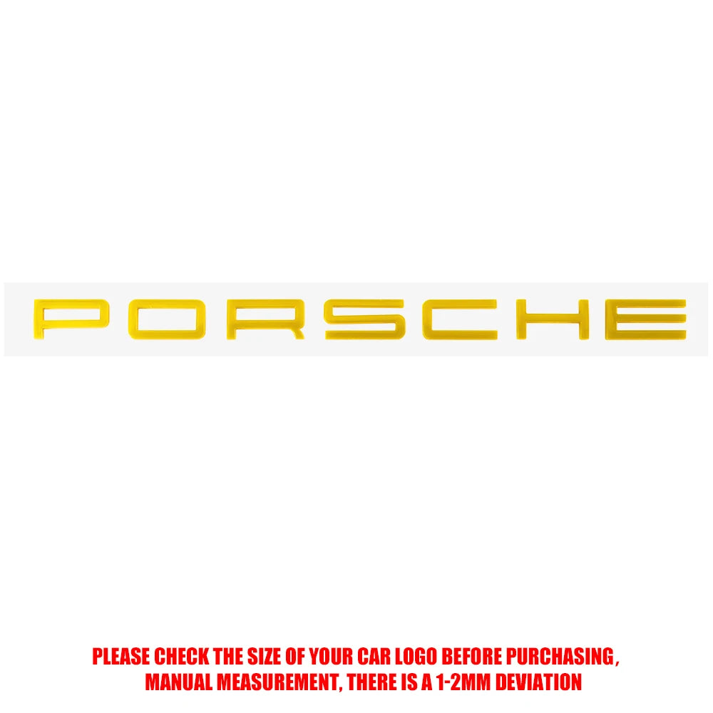 3D ABS Badge Car Porsche Emblem Sticker Decal Auto Trunk Stickers Accessories For Porsche Panamera 911 Carrera S Cayman Boxster