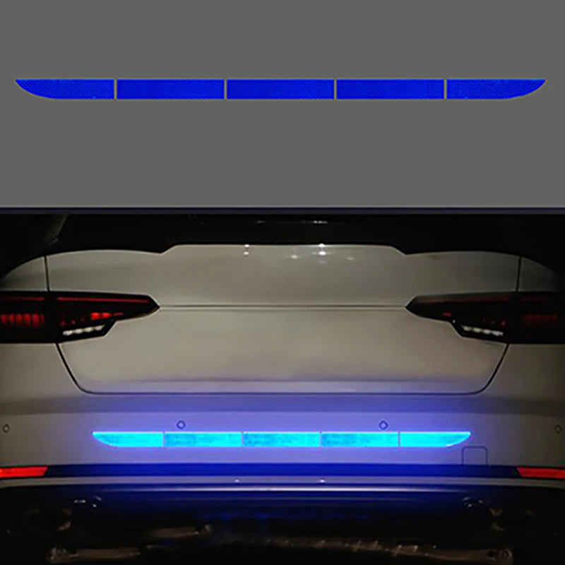 Fashion Car Sticker Reflective Warning Safety Tape Anti Collision Warn Reflective Sticker for Automobile Trunk Night Reflective