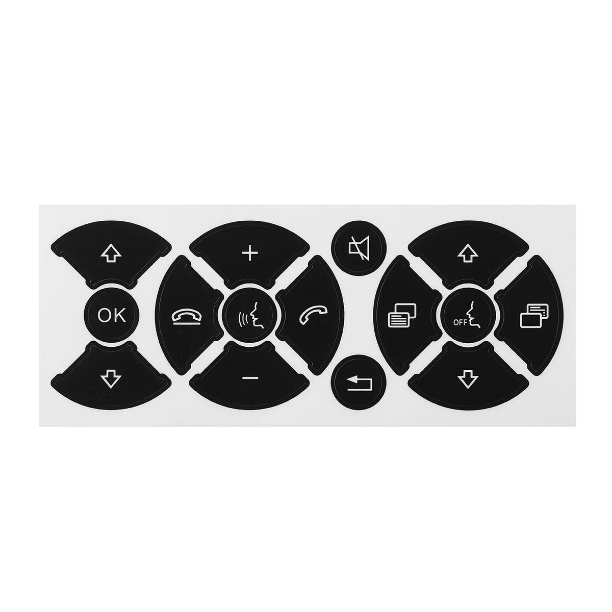 For Mercedes Benz GLK350 C Class CLS C218 SLK W172 W204 W212 W218 W207 W220 Black Car Button Repair Sticker Decals Stickers