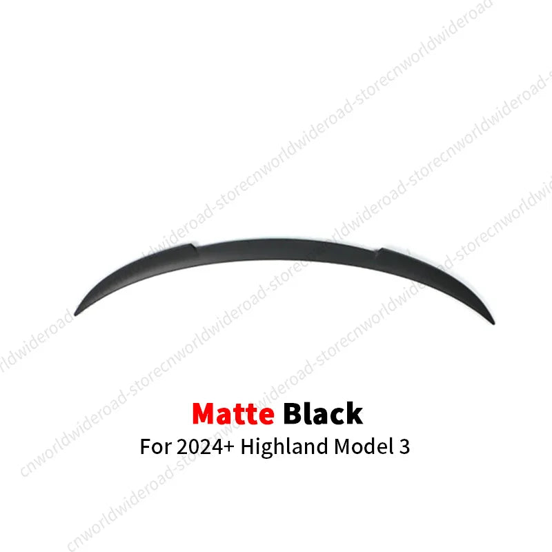 For Tesla Model Y 3 Highland Model 3 Spoiler Tail Wing Rear Trunk Lid Spoiler Wing Black and Carbon Fiber Pattern Body Kit