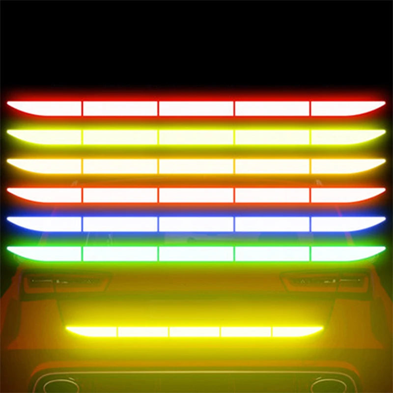 Fashion Car Sticker Reflective Warning Safety Tape Anti Collision Warn Reflective Sticker for Automobile Trunk Night Reflective