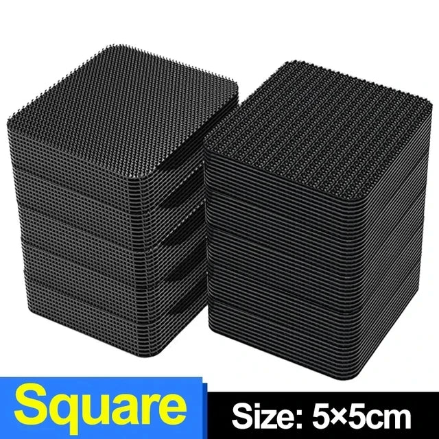 Double Sided Carpet Fixing Sticker Self Adhesive Car Carpet Fixed Patch Fastener Sheets Sofa Floor Foot Mats Anti Skid Grippers