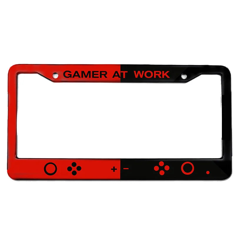 Game Series US Standard License Plate Frame US Canada Mexico License Plate Frame Aluminum Alloy License Plate Cover